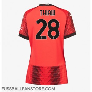 AC Milan Malick Thiaw #28 Replik Heimtrikot Damen 2023-24 Kurzarm